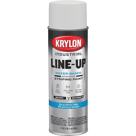 Krylon Industrial 8305 WB Athletic White Striping Paint K00830508